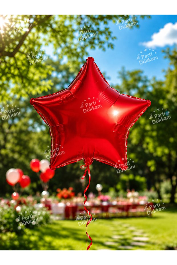 Red 18 Inch Star Foil Balloon Birthday Party Decoration
