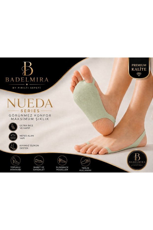Nueda Series Invisible Light Green Socks-Silicone-Backed Non-Slip-2026 Summer Season