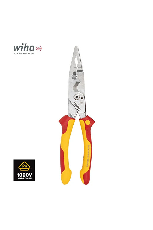 8 in 1 Insulated Pliers 1000V VDE Snip Nose Wire Stripping plier Multifunctional Electrician hand...