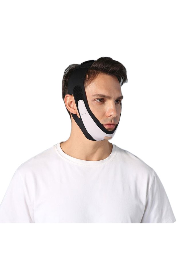 HeiSeNan01 Double Chin Mask, Far Infrared Chin Strap V Line Face Chin Lifting Strap, Jaw Exerciser f