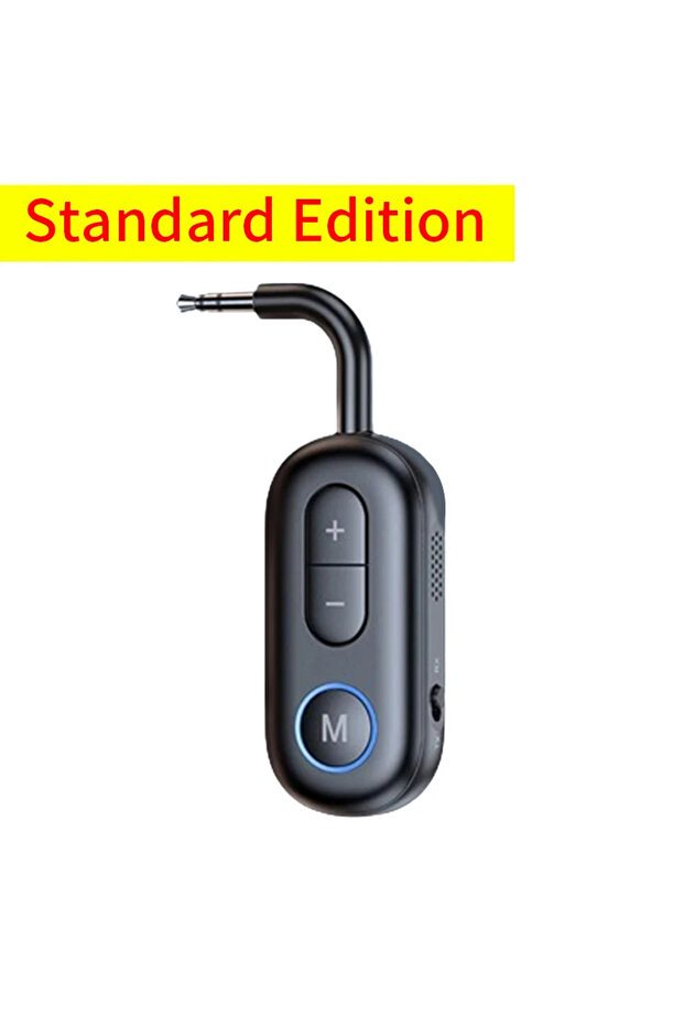 جهاز استقبال/إرسال بلوتوث 5.3 أسود من فيكيفون، مزود بمقبس AUX 3.5 ملم، دونجل USB للطائرة، صوت لاسلكي A