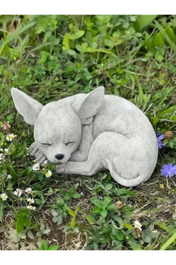 T-72 1pc Collectible figurine, Chihuahua dog statue for outdoor garden decoration, used for outdoor