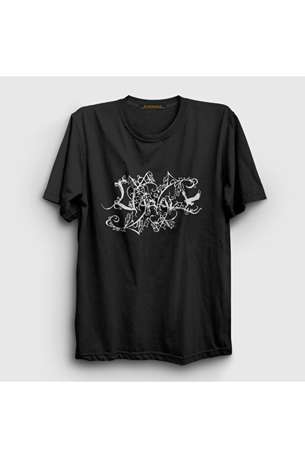 Unisex Black Logo Metal Uaral T-Shirt 572777Tt