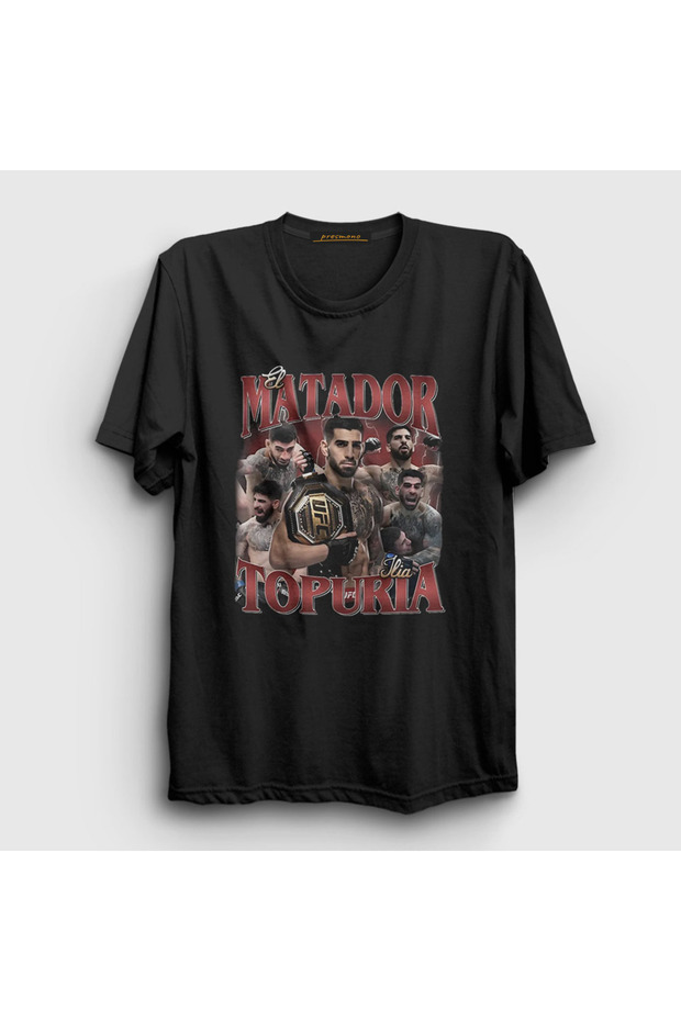 Unisex Black Pray Ufc Mma Ilia Topuria T-Shirt 524431 Tt
