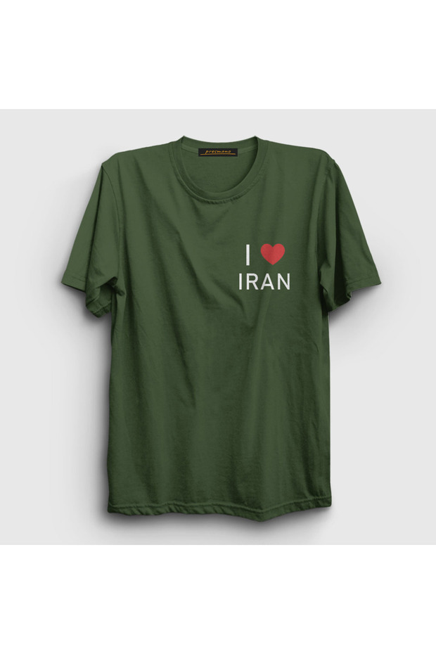 Unisex Khaki I Love Iran Iran T-Shirt 592081Tt