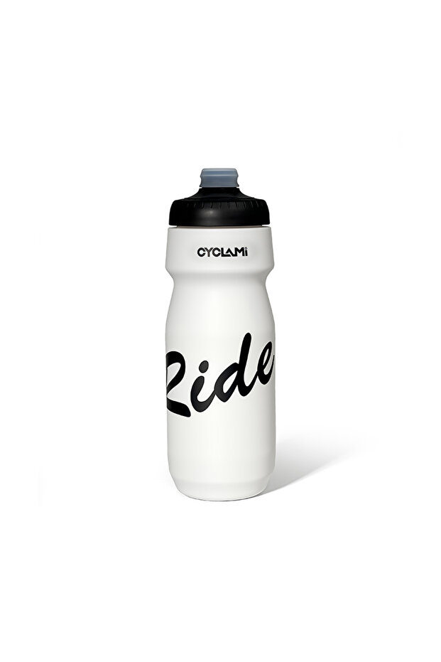 White 650ml CYCLAMI Cycling Water Bottle 650ml Ultra Light Leak-proof Squeezable Camping Hiking Spor