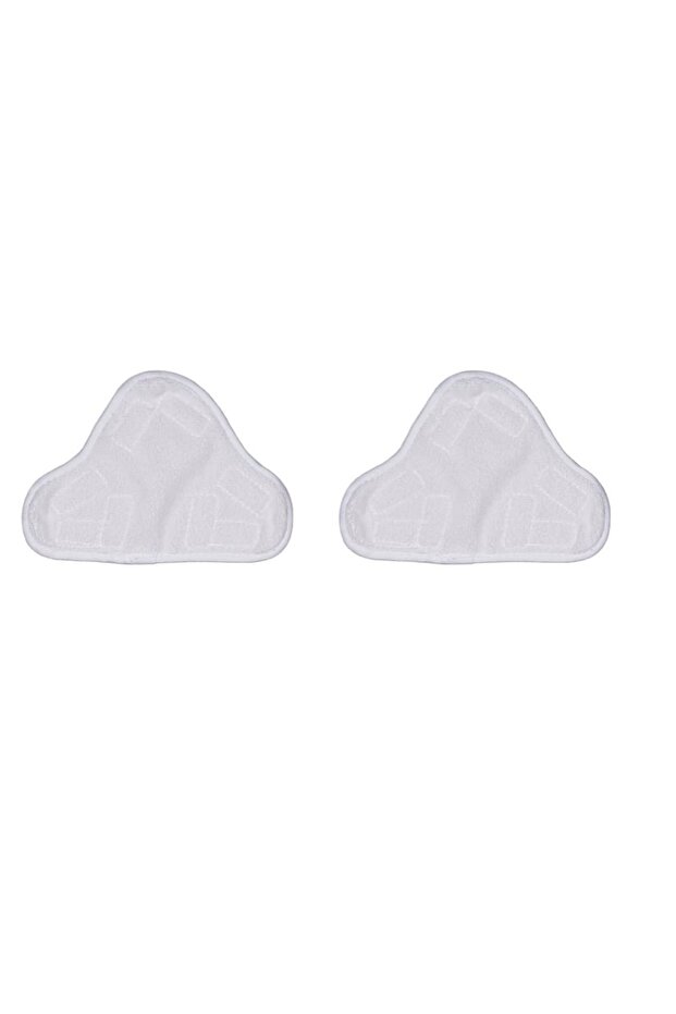 2pcs WHITE 2PCS Replacement Steam Mop Microfiber Cloth Pad for Shark Mop H2O Mop X5 Triangular Drag