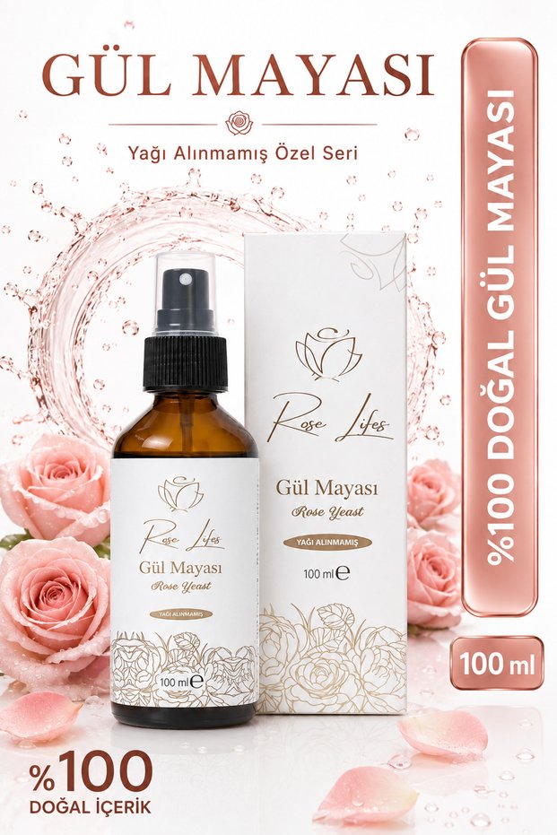 Rose Yeast Natural Tonic 100 ml (Pore Firming and Purifying) New Season Product