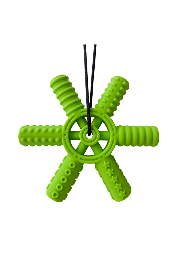 1pcs 1pcs Silicone Teether Kids Chew Necklace Sensory Chewy Pendant Oral Motor Toys Therapy Tools fo
