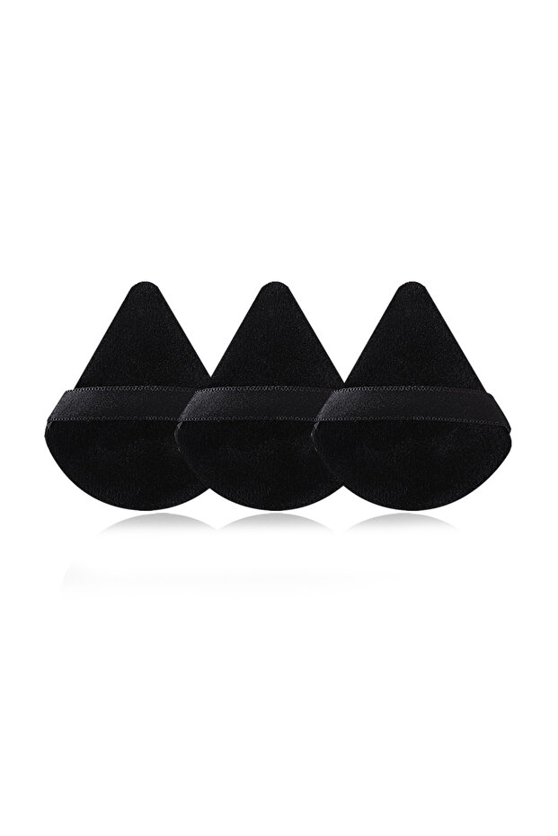 3pcs powder puff 19PCS Set of 12 Makeup Brush Sets +3Pcs Triangular Powder Puff +3Pcs Non-Powder Mak