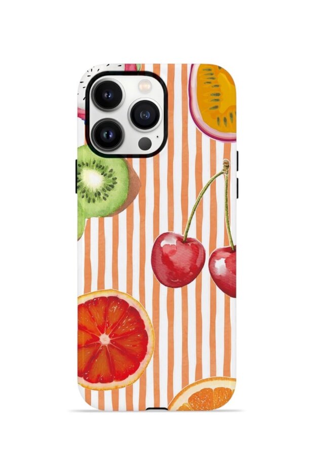 iPhone 13 Pro Max Vorian Double Layer Case Tutti Frutti Stripe