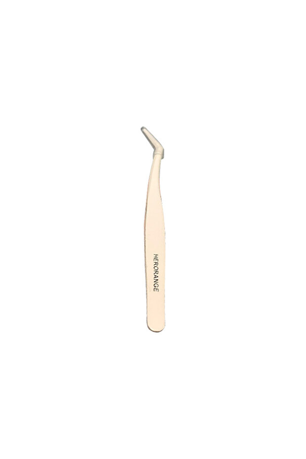 01 Herorange Anti-Stick Tweezers Glue Resistant Round Corner Safe Convenient Professional Tool for G