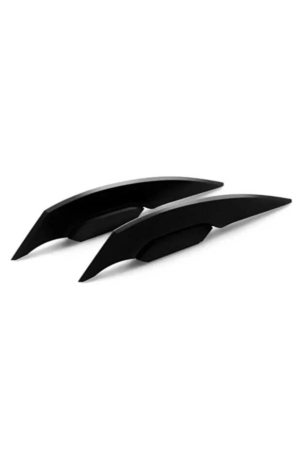 Black 1 Pair Universal Motorcycle Winglet Aerodynamic Spoiler Dynamic Wing Decoration Sticker for Mo
