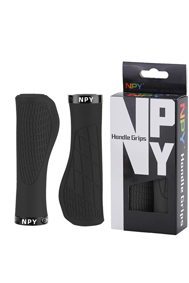 Black Bicycle Handlebar Grip Lock On Mountain Bike Grip Soft MTB Cuffs 22.2mm Bicycle Handle Cov...