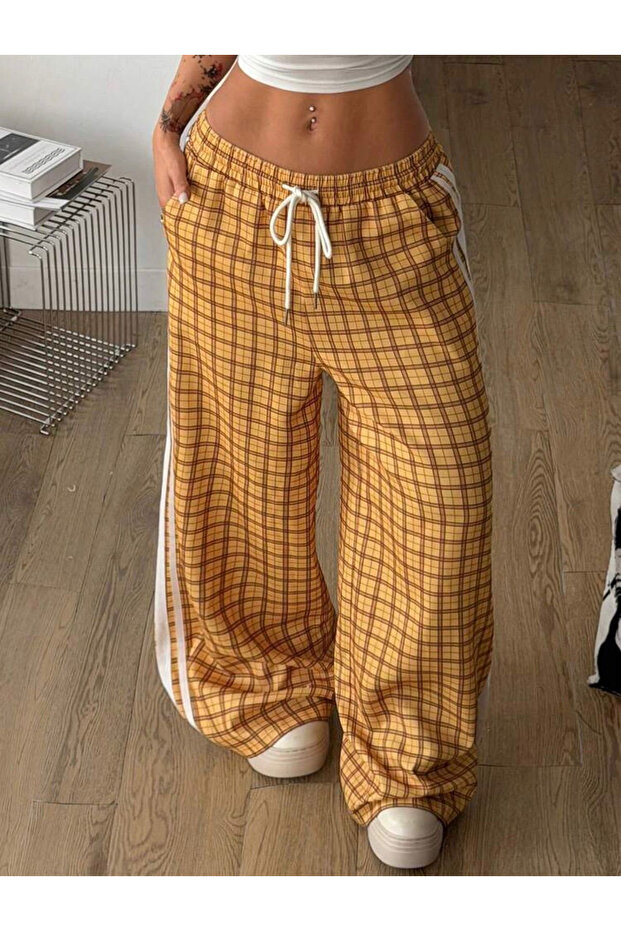 Prep Striped Baggy Unisex Sweatpants