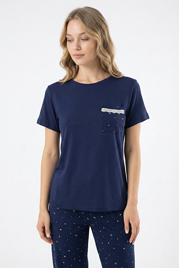 Harmony Siamore Viscose Kısakol Women's Pajama Set