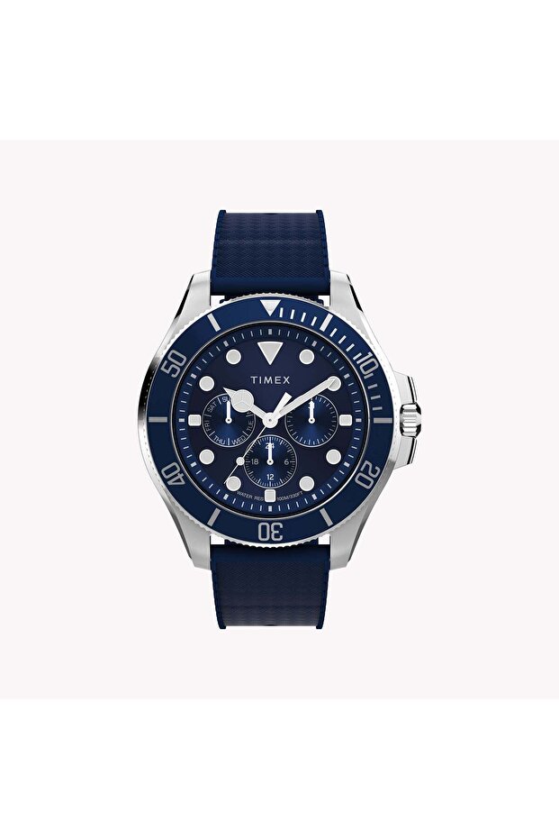 Men's Silver-Tone SS, Blue Resin | TW2Y33400