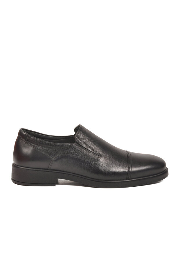 Black Printed Genuine Leather Men's Classic Shoes 916 m