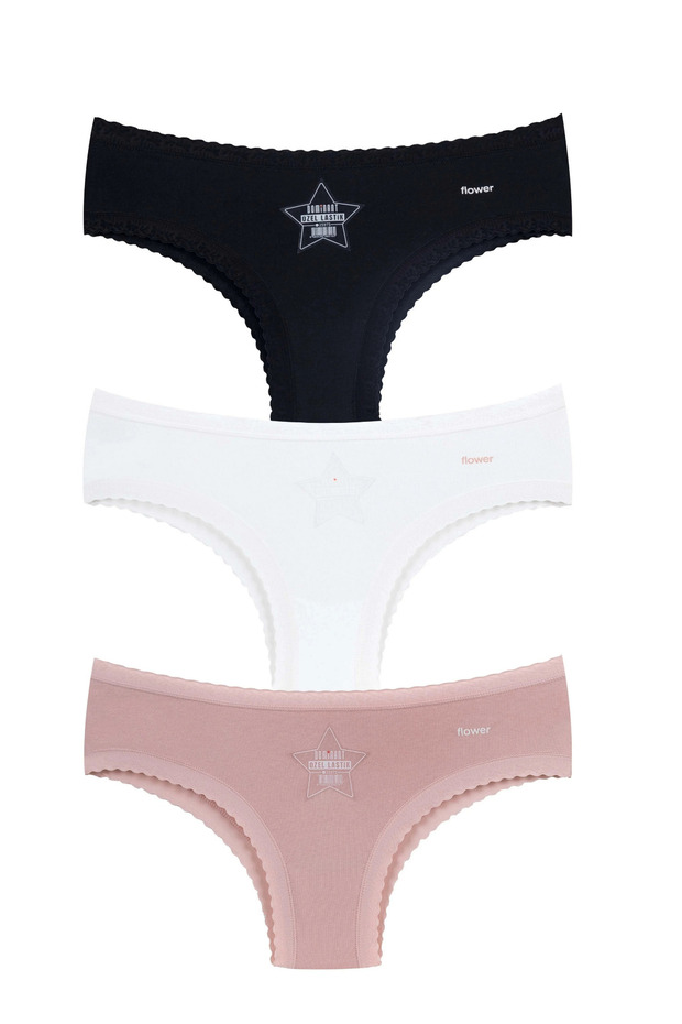 Women's 3-Pack Women's Underwear - Brazilian Bikini Panties