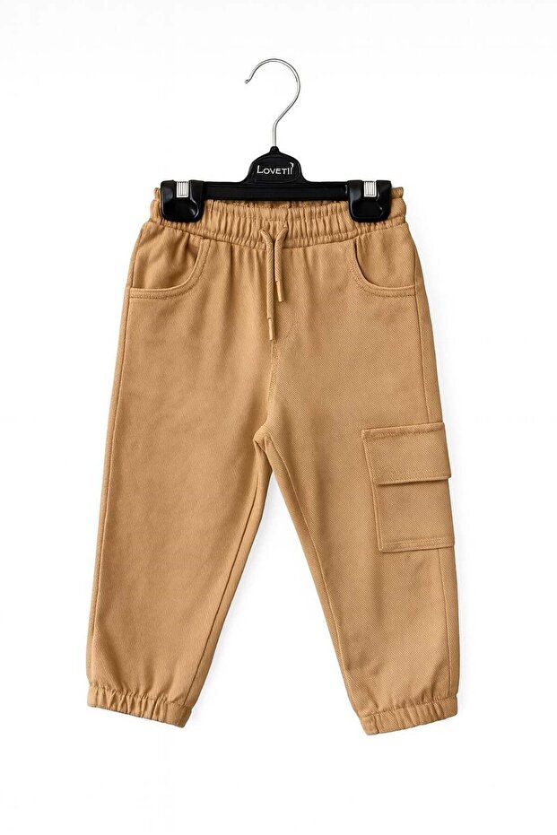Nk Baby Boy Pocket Detailed Cargo Pants 1-4 Years Camel