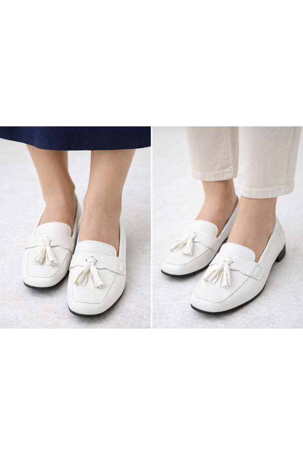 Btg‑ Women's Leather Look Tassel Loafer