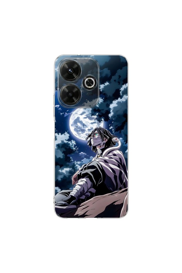 Redmi 13 Compatible Anime 4/4 Design Transparent Case