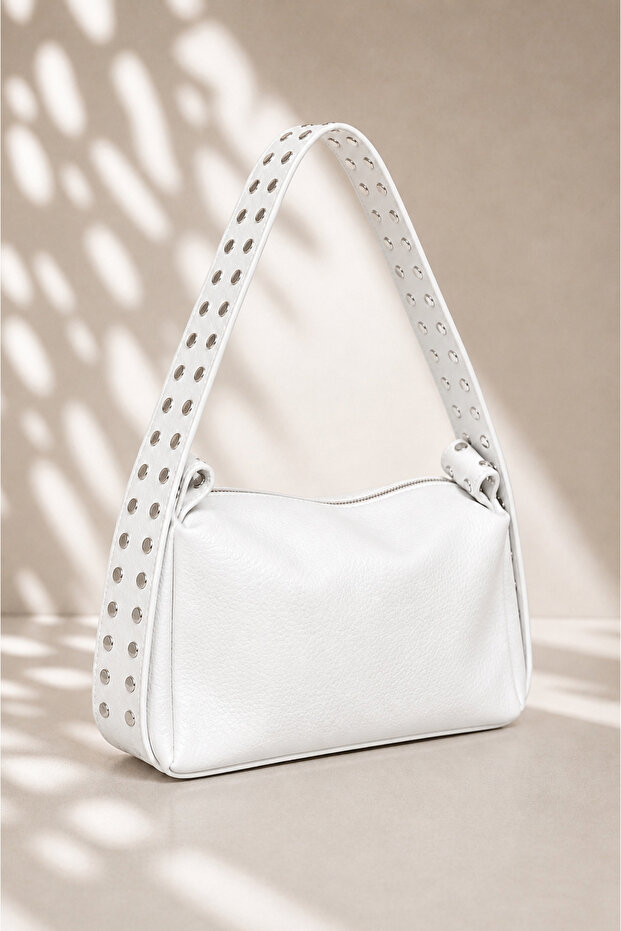 Novera Women's Shoulder Bag with Metal Accessories