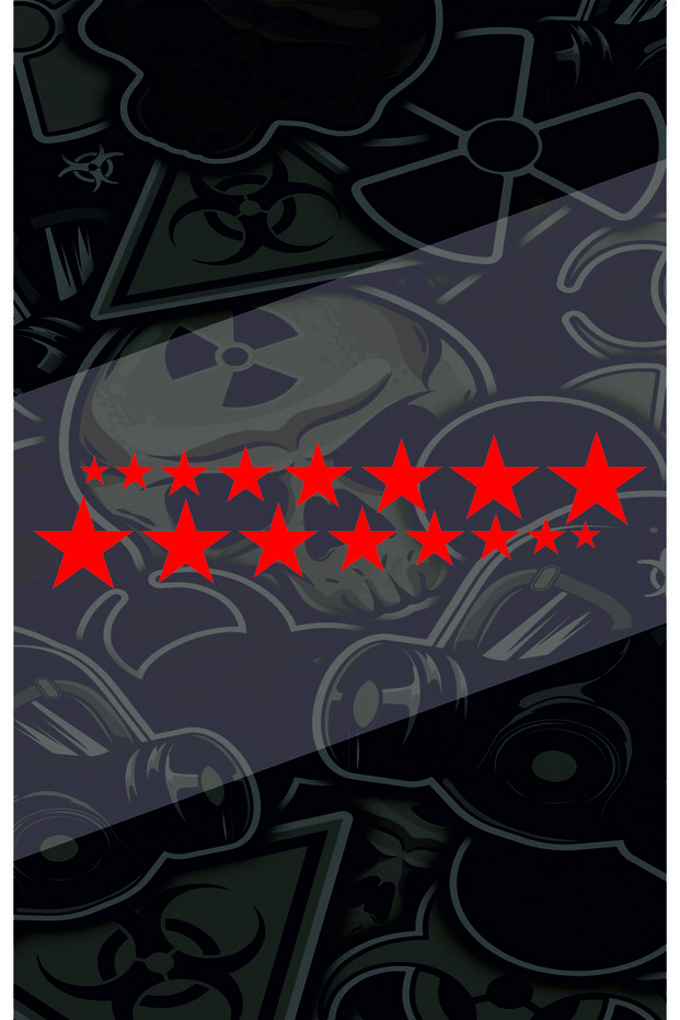 Sequential Star 30X8Cm Jdm Car-Motor-Laptop Hologram Optional Sticker Sequential Star from Large to Small