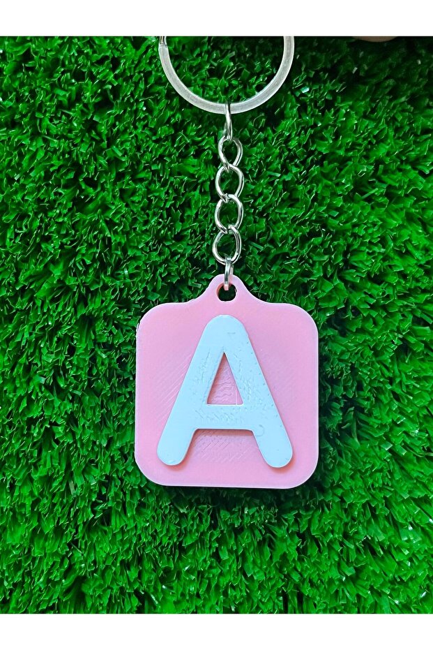 Nfc Smart Initials Keychain | One-Touch Profile & Social Media & Song Sharing