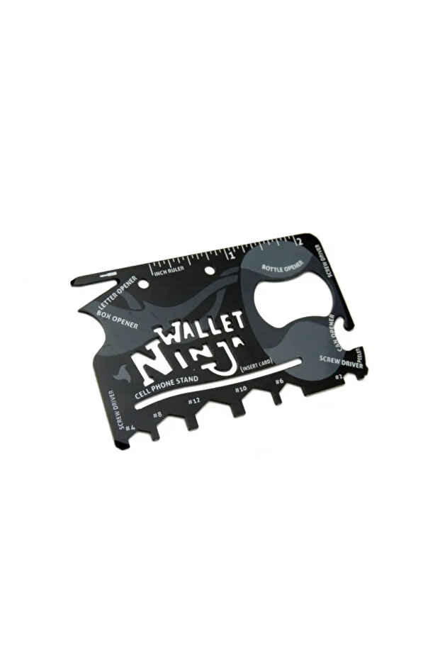 مجموعة / بطاقة الطوارئ من Ninja Wallet Survival - 18 في 1