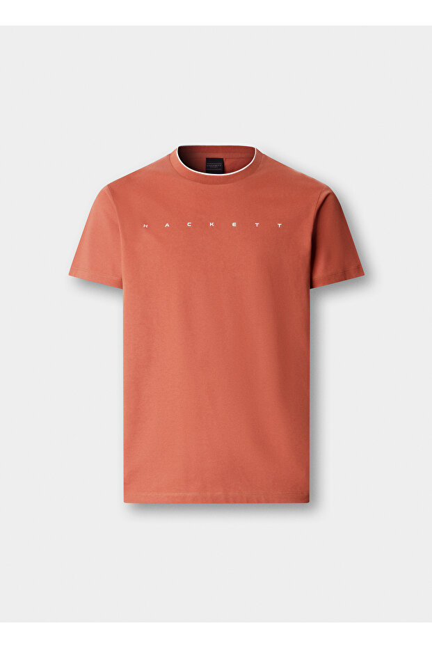 Orange Pure Cotton Men Premium T-Shirt