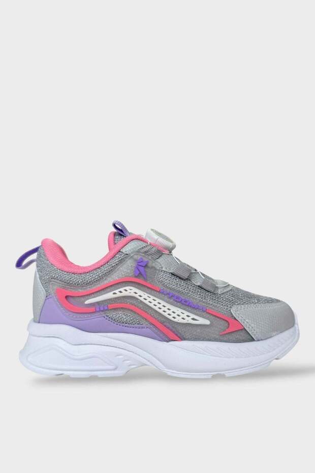 Automatic Lace-Up Children's Sports Shoes Ice - Pink