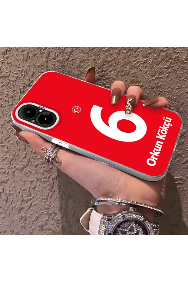 Silicone Edge Hard Back Phone Case Compatible with Realme C67 Orkun Kökçü