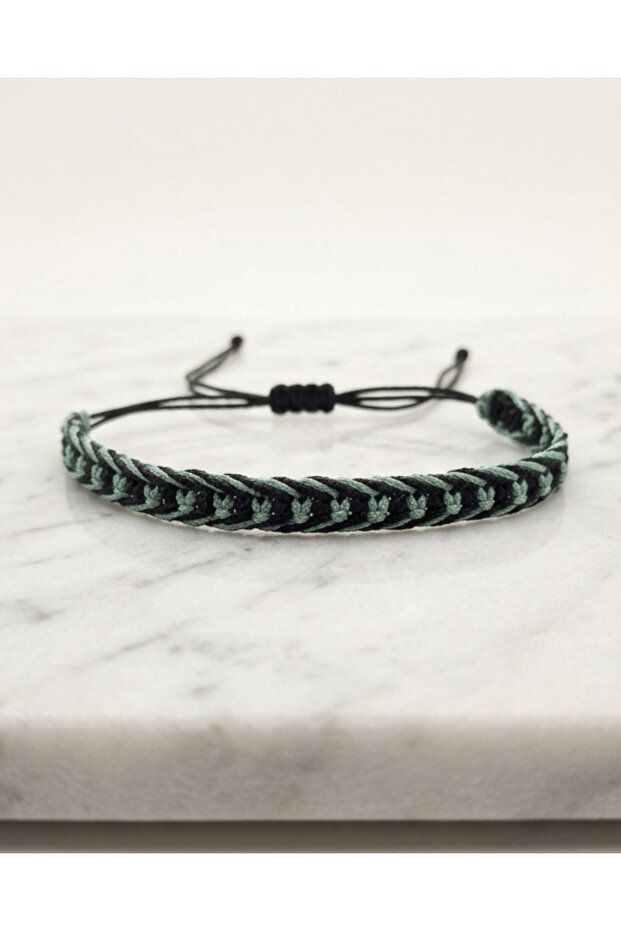 Knitted Macrame Bracelet, Unisex Water Resistant Bracelet, Gift Summer Bracelet