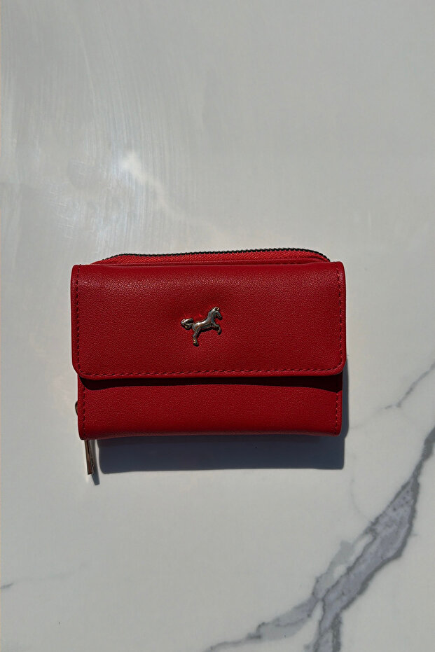 La'Graccio Paris Women's Kayla Medium Size Handy Wallet Red