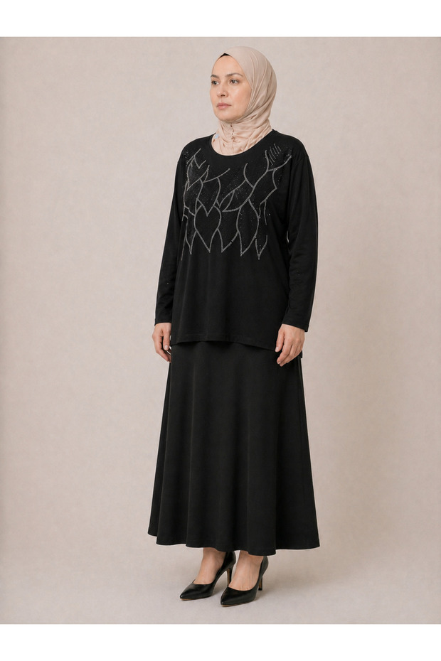 Leaf Stone Embroidered Blouse - 2