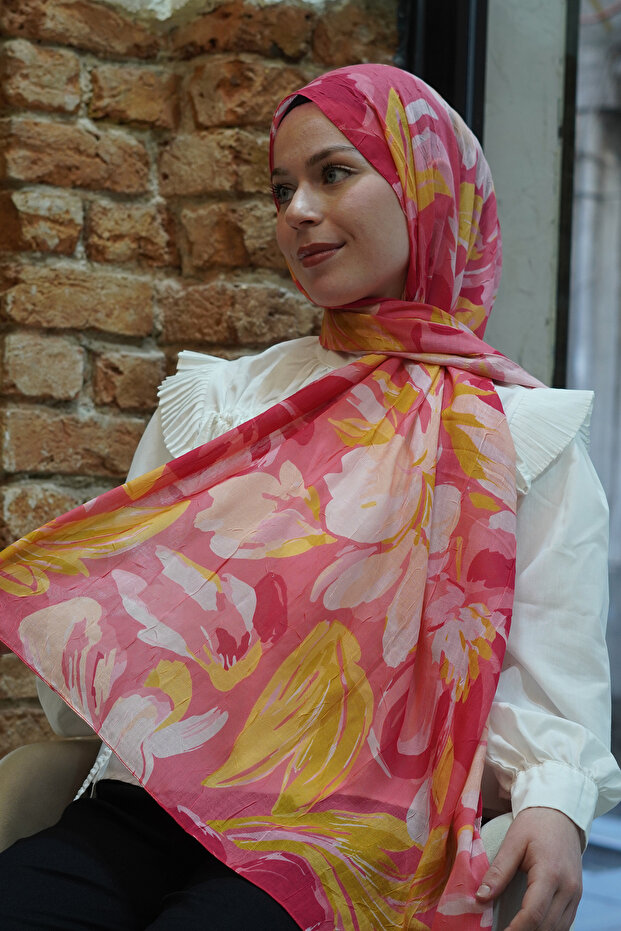 Betül Desen Organic Cotton Crush Shawl