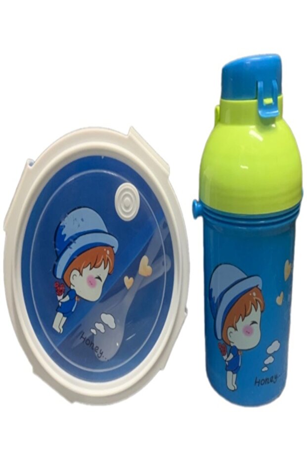 BPA-Free Leakproof Kids Tiffin Lunch Box with Soup Bowl, Water Bottle & Cutlery