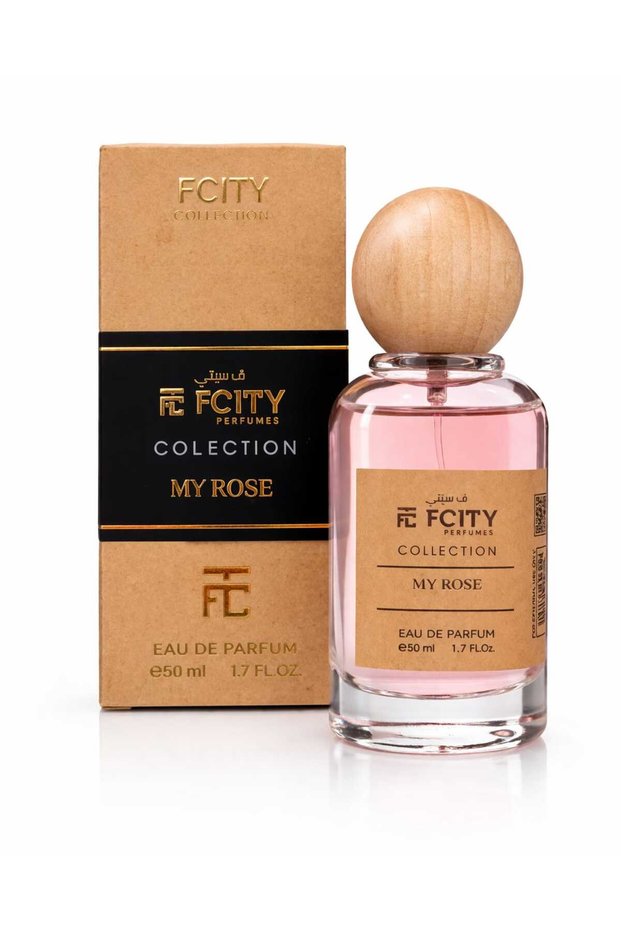 FCITY My Rose Perfume 50ml – Long Lasting Floral Musky Fragrance for Women – Rose, White Flowers, Vanilla & Soft Woods – Elegant Everyday Scent