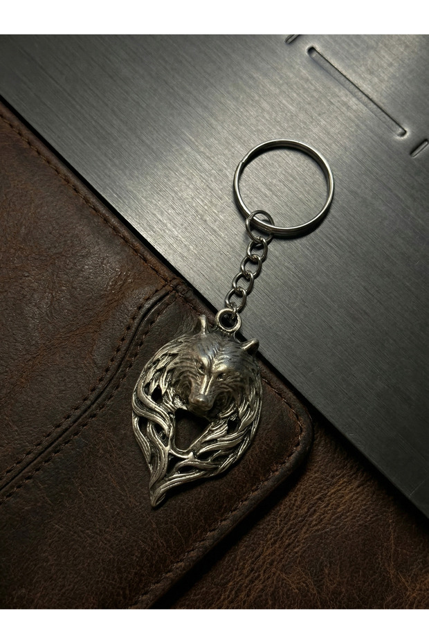Wolf Head Masculine Design Men's Keychain
