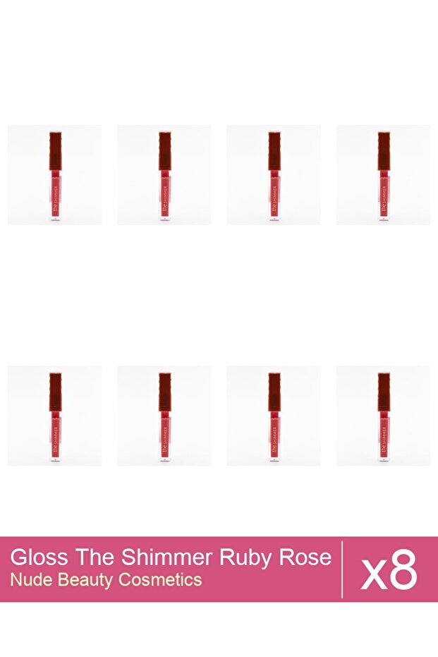 Set 8x Gloss The Shimmer Ruby Rose - 01 - 1