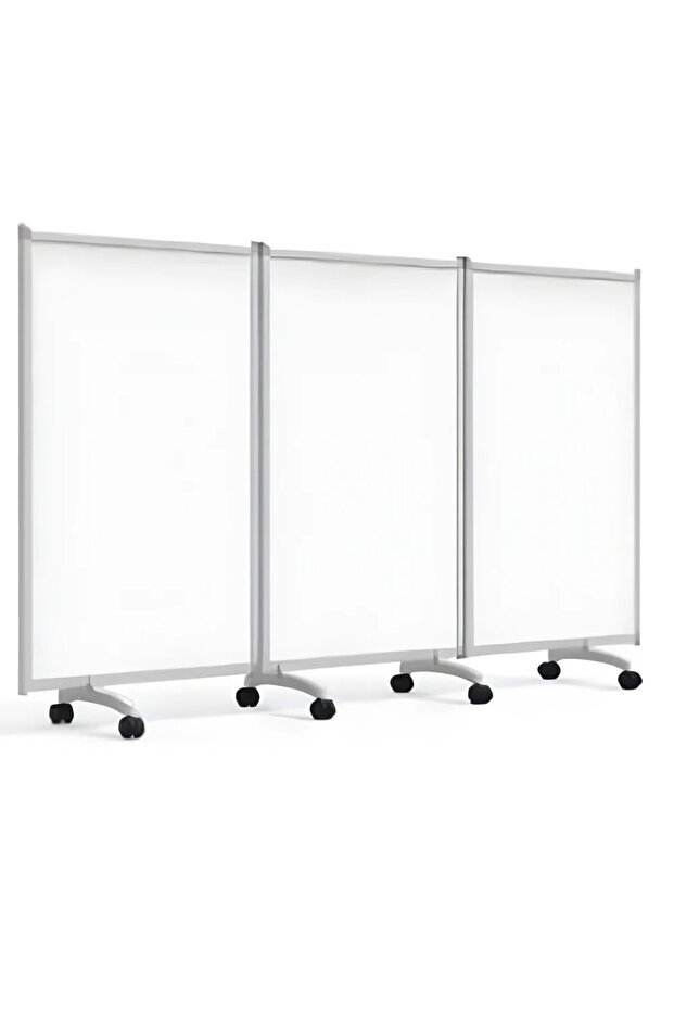 Eduplan White Board 3 Part Dual Side Movable 180x100x3 cm