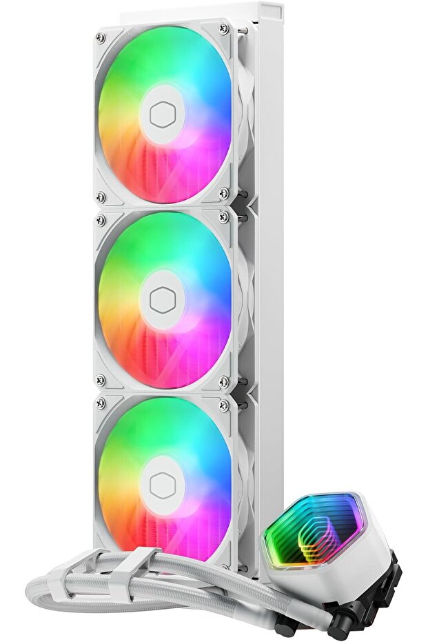 MasterLiquid 360 Core II CPU Liquid Cooler 360mm ARGB - White - 2