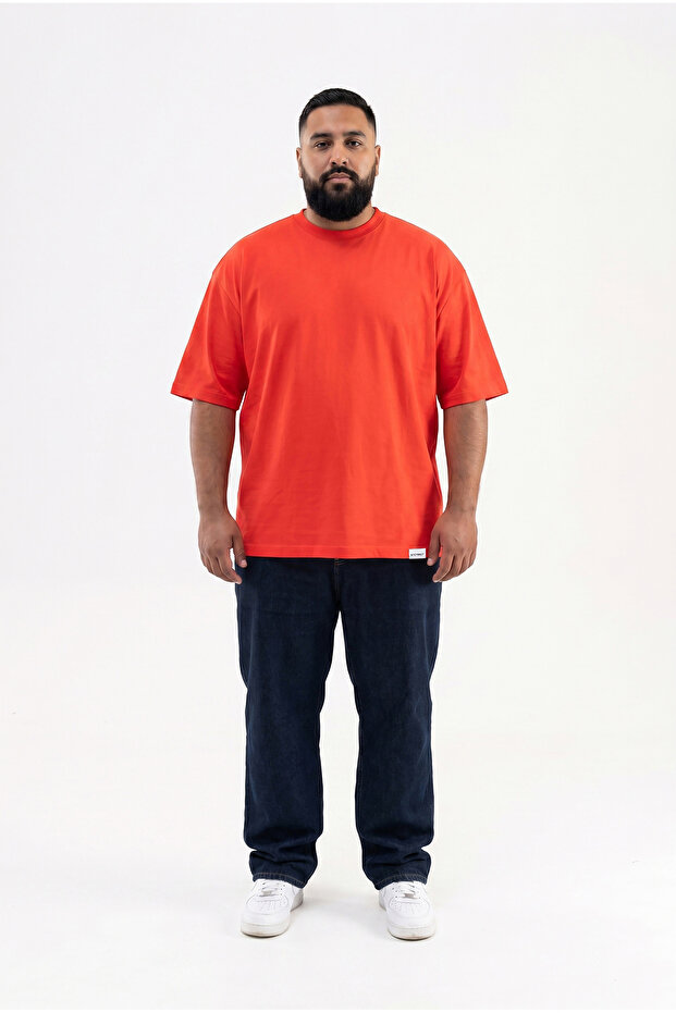 Tricou Basic pentru bărbați, mărime mare, Nar - 4