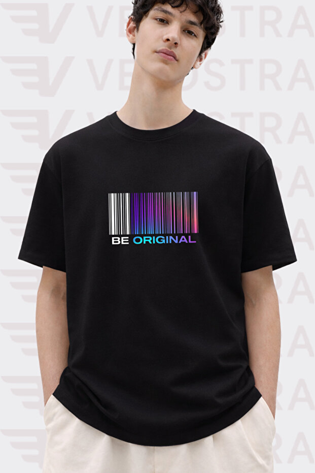 Unisex Be Original Printed Special Design Oversize Comfortable Daily Use Combed Cotton T-Shirt