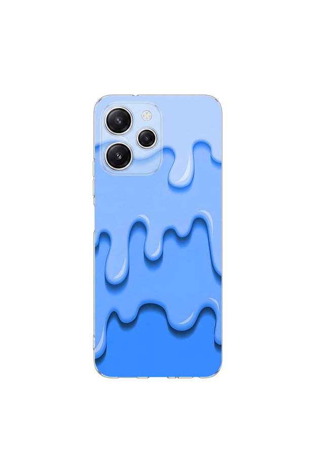 Redmi 12 Compatible Cream 3 Design Transparent Case