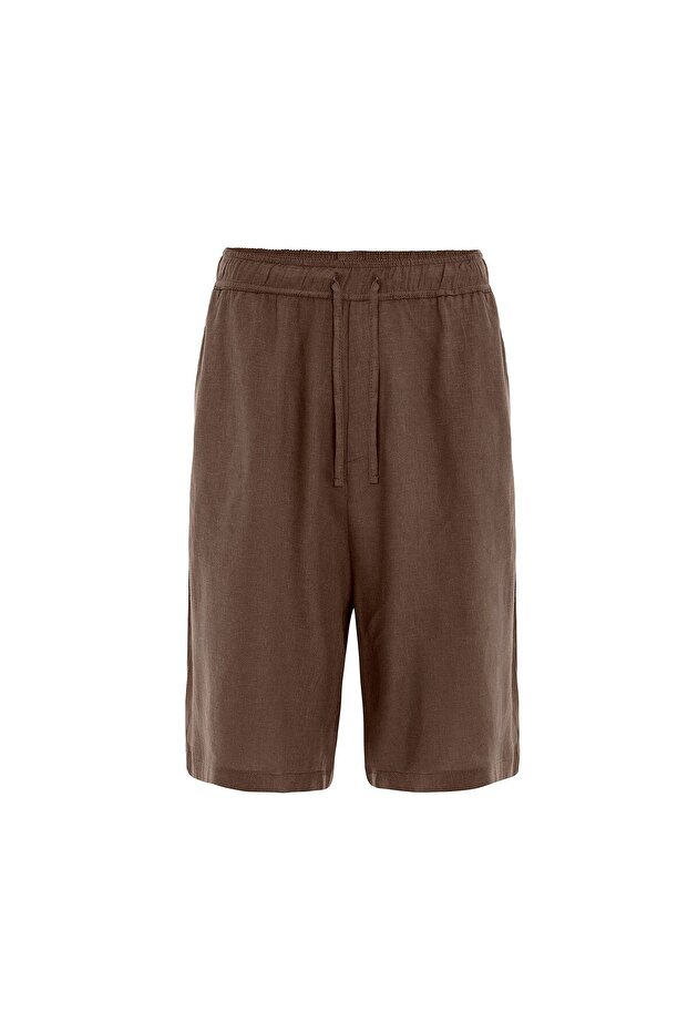 Oversize Linen Shorts
