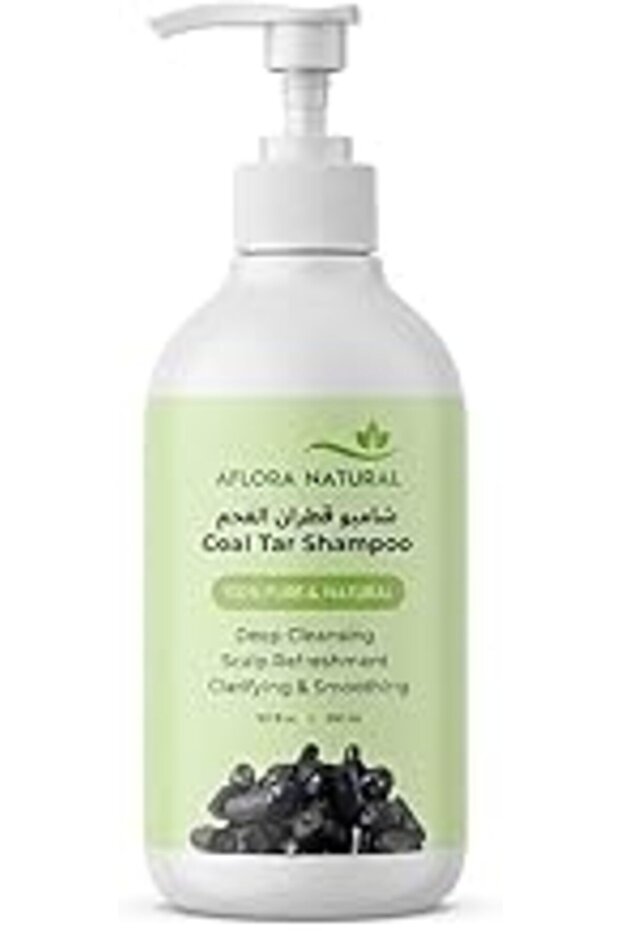 Coal Tar Shampoo, Deep Cleansing Clarifying Hair Wash, Botanical Enriched Scalp Treatment, 300ml