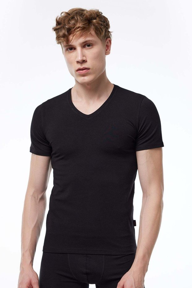 Men's v-neck fleece lyc men ml032