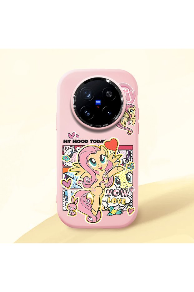 Vivo X200 Pro Compatible Shock-Absorbing Camera Protected Pink Silicone Case